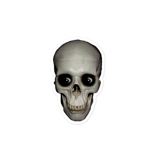 Goofy Skull Sticker